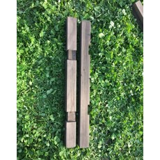 목재휀스 디자인 나무 합성 울타리 전원주택펜스 마당, 95 갈색 단일 측면 슬롯 파일