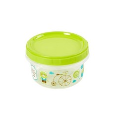 플라스틱 만화 도시락 상자 귀여운 야외 식품 보관 용기 학생, 4.250ml, 1개