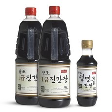 신앙촌 양조간장 장아찌기획 4호(1급진1.8Lx2+생명물500mL), 없음, 상세설명 참조