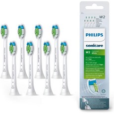 일본직발송 2. PHILIPS (필립스) 【병행 수입품】필립스 소닉케어 교환 브러쉬 옵티멀 화이트 레귤러 사이, One Size, One Color, 1개
