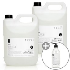 기타 바른세탁소 대용량 주방세제 4L 2개+펌프용기 / 과일야채세척용