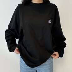 [국내정식매장] 캉골 티셔츠 Kangol 헤비 싱글 롱슬리브 3530 블랙