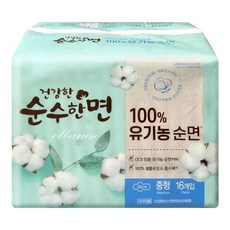 깨끗한나라 건강한순수한면 날개 중형16매x1개, 1개