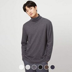지오다노 AK원주점 지오다노 남 코튼 인터락 터틀넥 티셔츠028931