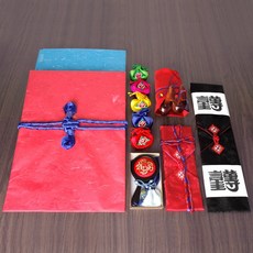 [윤씨방] 오리 함 세트 신랑함 결혼함 혼서지 사주 대필포함 함 내용물 봉채 꾸밈비, 혼서지사주 선택:수련세트 / 기러기 선택:오리기러기
