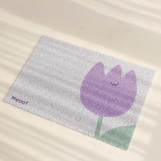 카르노 일러스트 고양이 모래매트, 타입C, 1개