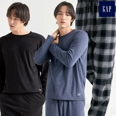 [GAP] 남성 데일리 라운지웨어 2세트+파자마1종 GPE002_00