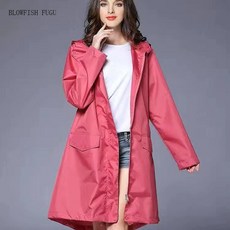 예쁜여성레인코트