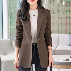 패션고리 여성 카라넥 원버튼 고급 정장 자켓 H1056 션고리 여성 카라넥 원버튼 고급 블레이져 H1056