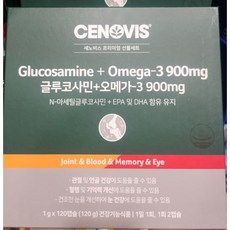 세노비스 글루코사민 + 오메가 3 관절영양제세트, 1개, 120정