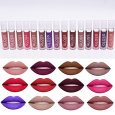 STK7PCS 화장품 매트 립 글로스 리퀴드 립스틱 립 펜슬 스틱 메이크업 키트+7PCS 화장품 매트 립 글로스 리퀴드 립스틱 립 펜슬 스틱 메이크업 세트, 단일상품, 1개