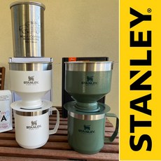 스탠리 클래식 퍼펙트 브루 푸어 오버 세트 캠핑 핸드 드립 커피 메이커 stanley classic perfect brew pour over set, Hammerton Green (그린), 1개