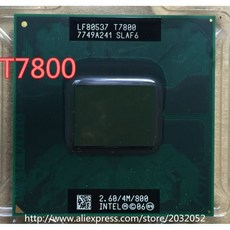 오리지널 인텔 CPU 노트북 코어 2 듀오 T7800 t7800 CPU 4M 소켓 479 캐시/2.6GHz/800/듀얼 코어 (100% 작동)