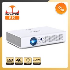 BYINTEK-R19 3D 4K 스마트 안드로이드 WIFI 비디오 LED 휴대용 미니 DLP 풀 HD 1080P 홈 시어터 프로젝터 300 인치 시네마 진짜 쓰리디 깜짝 놀라는 감, 한개옵션0