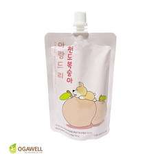 아람농장 아람드리 천도 복숭아 주스 138ml 30팩, 30개