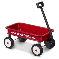 Radio Flyer 레트로 장난감 왜건 레드 16.5인치 미국 336712, 41.9cm(16.5인치) 롱 바디 - 레트로