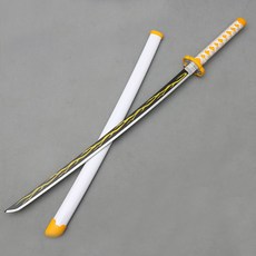 귀멸의 칼날 카나에 검 칼 탄지로 젠이츠 코스프레 소품 무기, B + 검 진열대