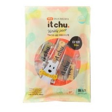  핏펫 The 잇츄 슬림 버라이어티팩 강아지 덴탈개껌 270g, 옐로우 + 브라운 + 그린, 4세트 