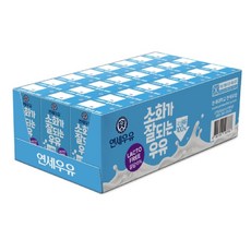 연세우유 멸균 우유 소화가잘되는 우유 락토프리, 190ml, 24개
