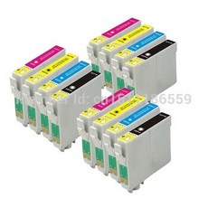 [해외] 3 풀 세트 조합 T1281BK T1282C T1283M T1284Y 엡손 스타일러스 S235W SX425W SX435W 프린터 용 잉크 카트리지, 상세내용표시