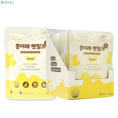 콩이래 산양유 펫밀크 80ml 10개입 바나나 고양이 강아지우유, 10개