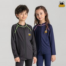 [팬콧]PMRZ-600 아동/주니어 집업 래쉬가드 수영복 비치웨어