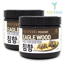 퓨어영 침향 가루 분말 100g 침향나무, 2개