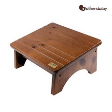 마더스베이비 원목발판 원목발받침대 브라운 MB99RCF21, 브라운/단품