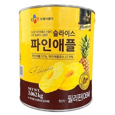 이츠웰 프리미엄 파인애플 슬라이스 3kg 3062g, 6개