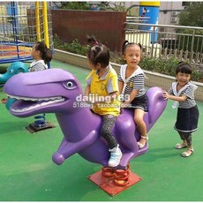 흔들목마 스프링 놀이터 바닥 고정 키즈카페 승마, 빅 공룡 쉐이크, 1개