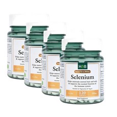홀랜드앤바렛 셀레늄 200ug Holland & Barrett Selenium, 4개, 120정
