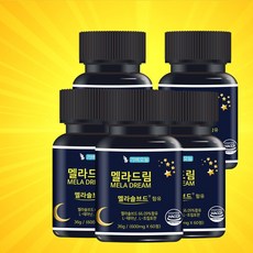 멜라드림 멜라 솔브드 단독황금배합 식약처 인정 600mg 60정 5개