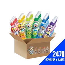 팔도 뽀로로 음료 235ml 6가지맛 x 4세트 (24개)