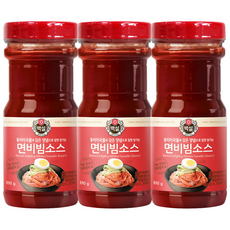 백설 면비빔소스, 3개, 890g