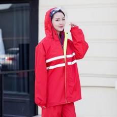 바른직구 커버 롱 전신 야광 스틱 분체 후드 오버핏 큰 모자 방수 등산
