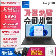 LG전자 2023 그램 17 베이직 인텔EVO 플랫폼 탑재 외장그래픽, 옵시디안 블랙, 17Z90R-EA7CK, 코어i7, 512GB, 16GB, WIN11 Home