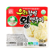 우리찹쌀왕만두피 11cm 한성 360g/22~23ea, 1개, 360g