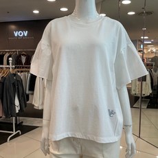 보브 러플 소매 티셔츠 7121240507 뉴코아일산