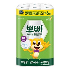 뽀삐 롱 프리미엄 30mx30개 롤화장지, 30개