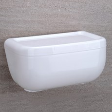 비나 각티슈보관함 독창적 큰사이즈 라지 비닐 플라스틱 선반 넵킨보관함 두루마리 종이통 벽걸이 H212, 멜란 티슈케이스 화이트