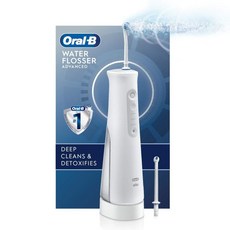 Oral-B Water Flosser 2개의 노즐이 있는 고급 무선 휴대용 구강 세정기 핸들, 단일옵션
