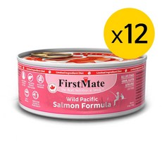 퍼스트메이트 그레인프리 고양이캔 연어 156g x12캔, 단품