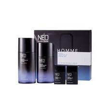 더페이스샵 네오클래식 옴므 블랙 에센셜 세트(토너130ml+에멀젼110ml+토너30ml+에멀젼30ml), 1개 - 네오클래식옴므