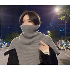 이라노우크 세련되고 따뜻한 어깨 숄 케이프 머플러
