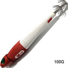 다올추천 디오디오 빅아이즈 한치 이카메탈 오모리슷테 한치메탈 100g 40g, 레드헤드화이트 100g, 1개