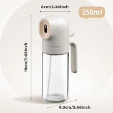 손잡이가 올리브 오일 디펜서 주방 요리 야외 바베큐 식용 분무, 1개