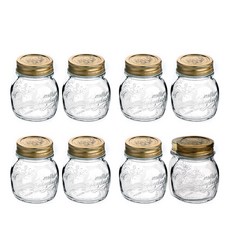 보르미올리 콰트로 밀폐 유리병, 250ml, 8개