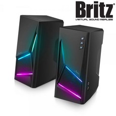 브리츠 BZ-HT400 스피커 게이밍 LED 컴퓨터 2채널 5W AUX USB 컴팩트 이어폰사용 노트북 PC