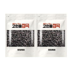 국내산 검정쌀 깐찰흑미, 2개, 500g
