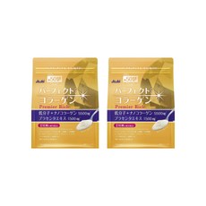 [Asahi][아사히] 퍼팩트 아스타 콜라겐 프리미엄리치 파우더타입 50일분 GOLD, 378g, 2개
